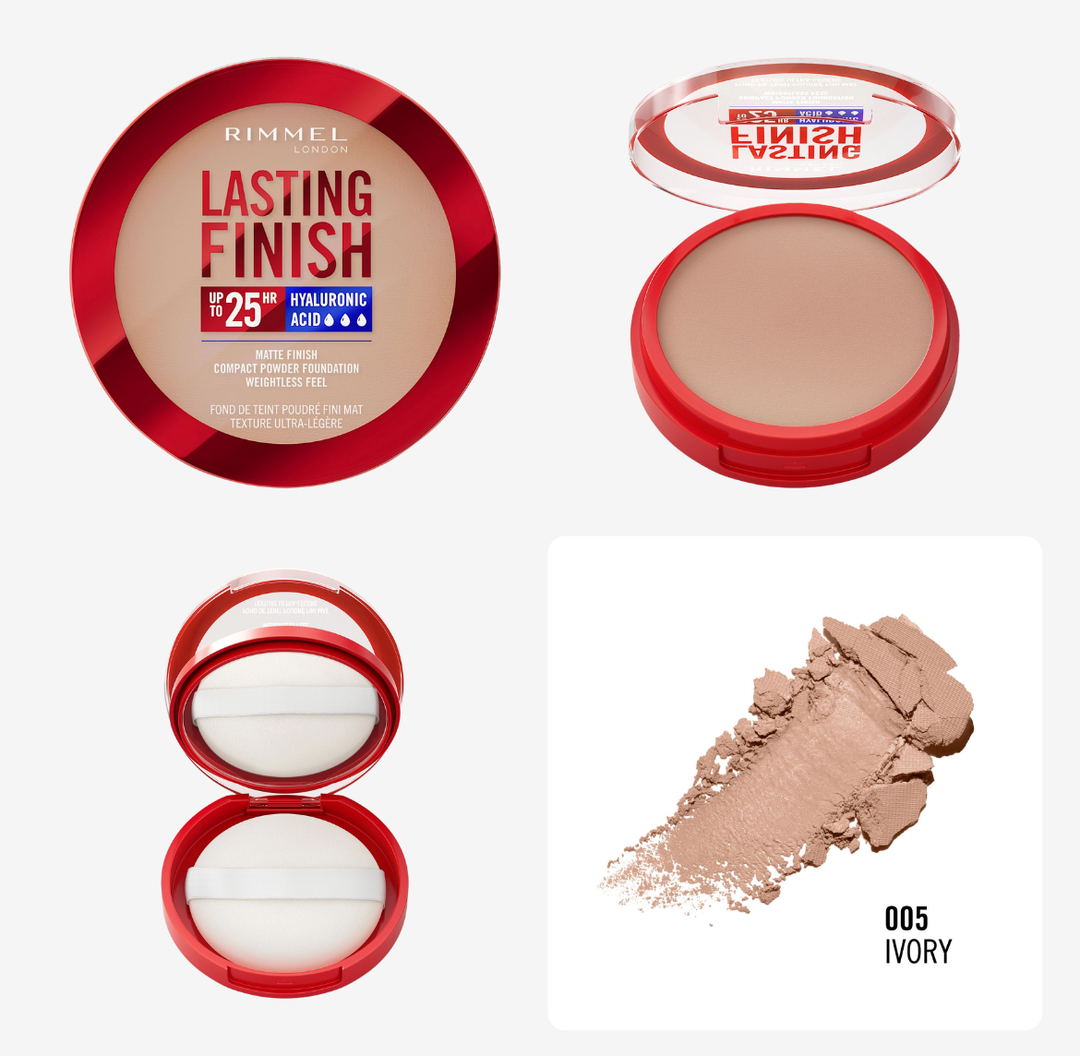 RIMMEL Lasting Finish Compact Powder Foundation - 7g | ريميل بودرة أساس بتغطية عالية - 7 غرام