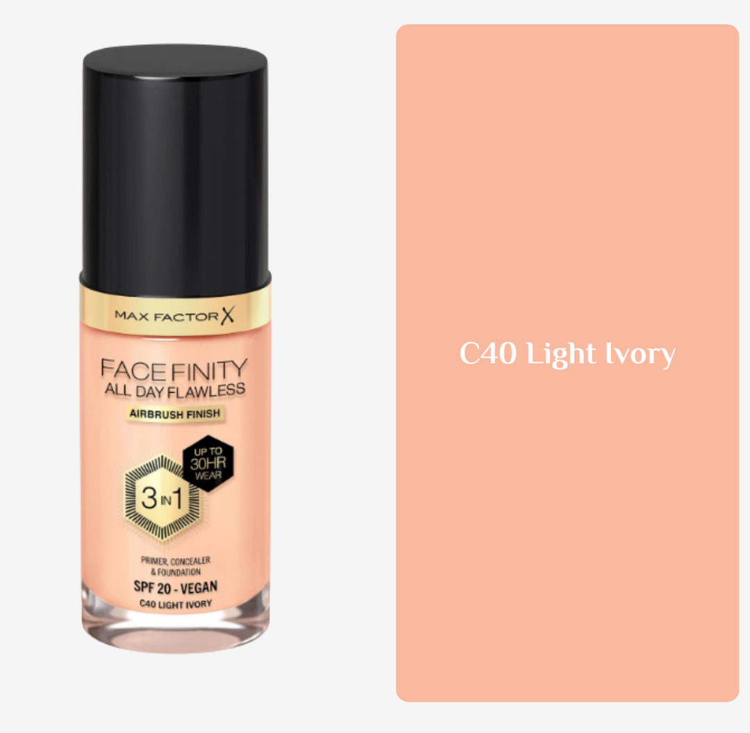 MAXFACTOR Facefinty All Day Flawless - 30ml | ماكس فاكتر كريم أساس 3 في 1 - 30 مل