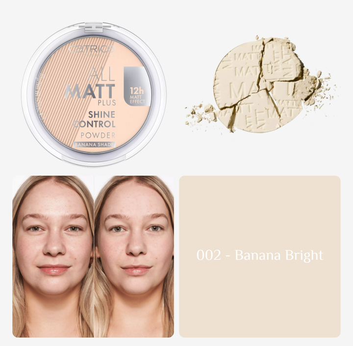 Catrice Powder All Matt Plus - 10g | كاتريس بودرة مضغوطة مات - 10 غرام