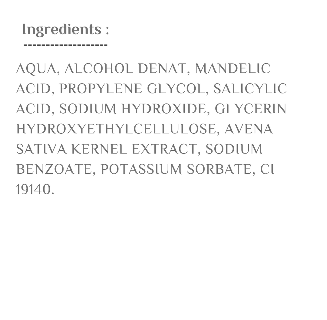 iD Skin Identity mandelic acid 6% + salicylic acid 2% - 30ml | اي دي سكين مقشر مضاد لعيوب البشرة - حمض الماندليك 6% + حمض الساليسيليك 2% - 30 مل