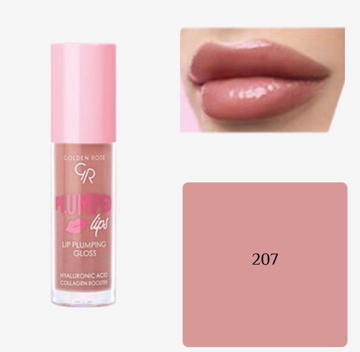 GOLDEN ROSE Plumped Lips Lip Plumping Gloss | كولدن روز غلوس و مالئ للشفاه