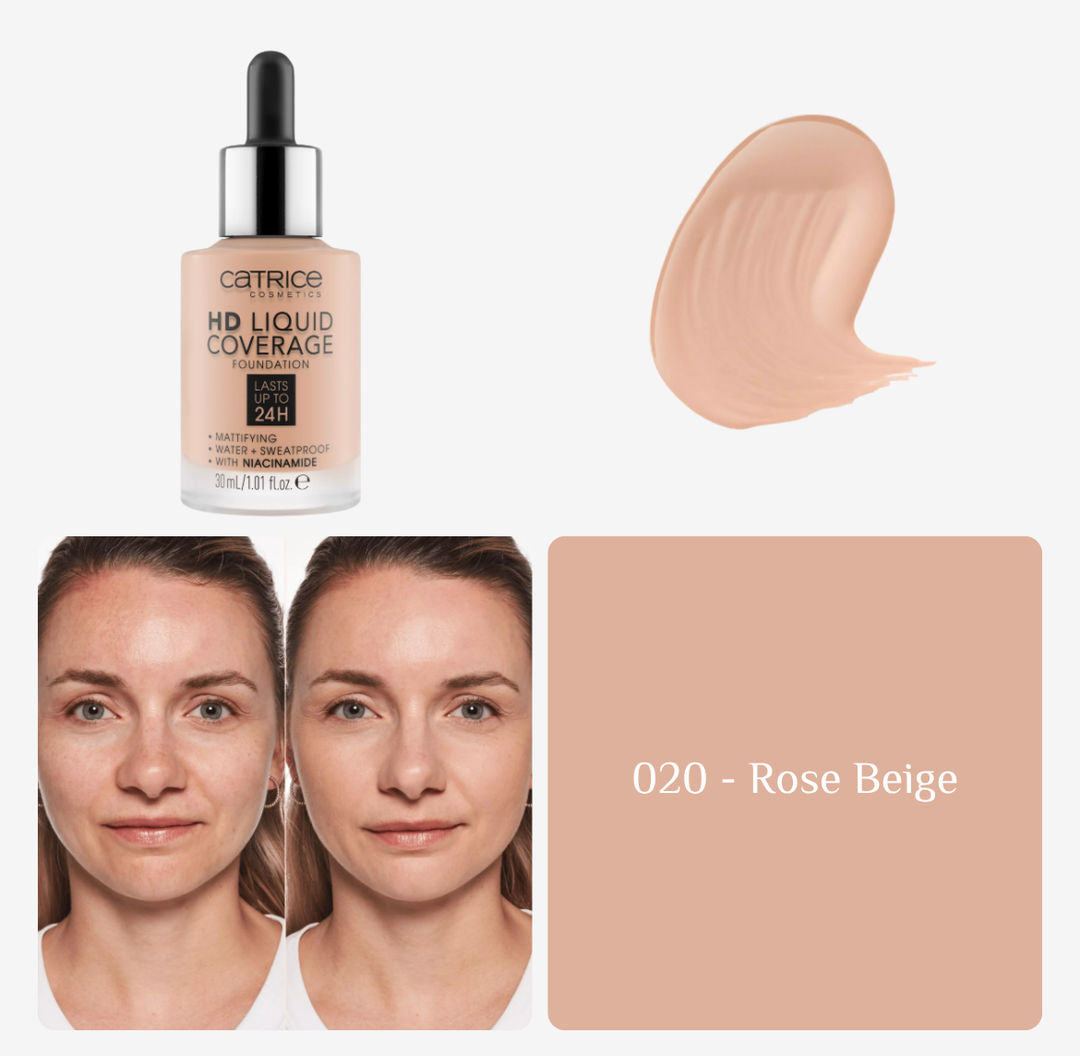 Catrice Hd Liquid Coverage Foundation | كاتريس كريم أساس بتغطية عالية