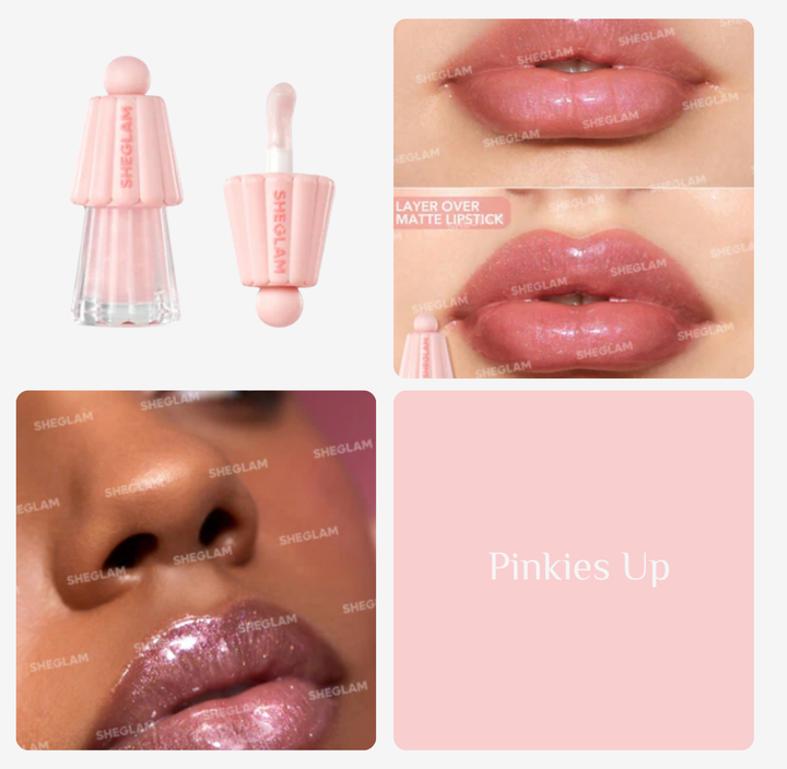 SHEGLAM Jelly Wow Hydrating Lip Oil - 5g | شيكلام زيت مرطب للشفاه مع غليتر - 5 غرام