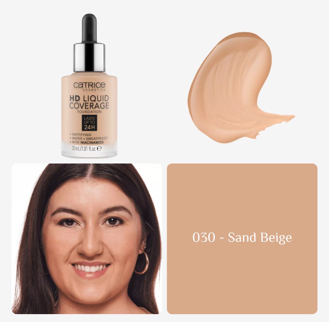 Catrice Hd Liquid Coverage Foundation | كاتريس كريم أساس بتغطية عالية