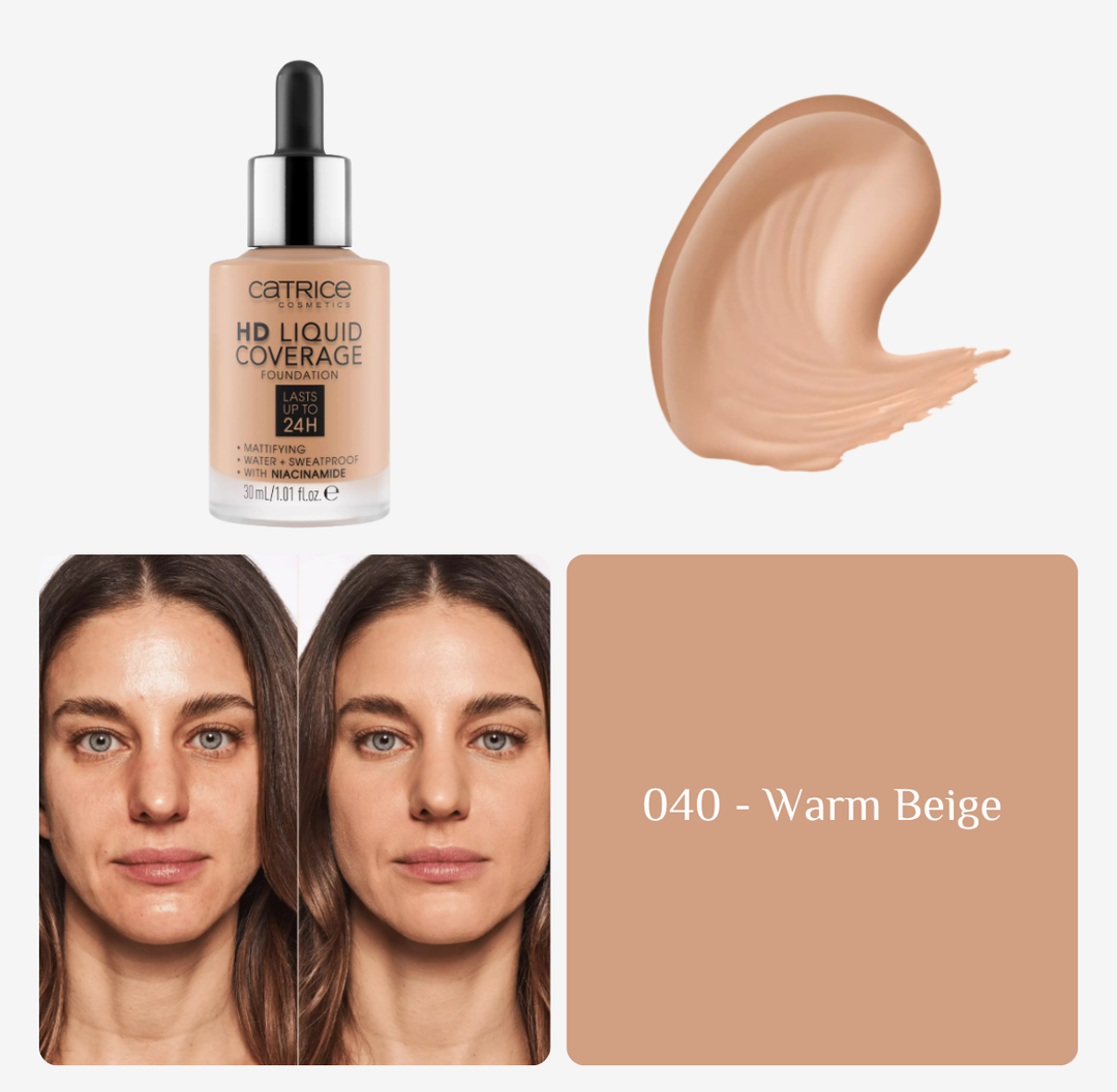 Catrice Hd Liquid Coverage Foundation | كاتريس كريم أساس بتغطية عالية