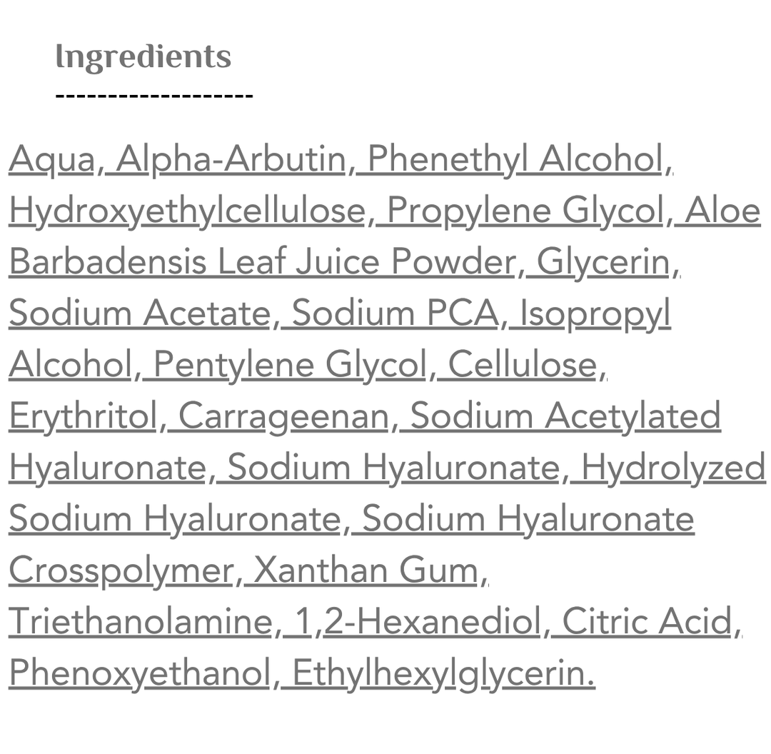 NEW WELL Illuminating Arbutin+Hyaluronic Acid Serum - 30ml | نيو ويل سيروم مفتح للبشرة - 30 مل