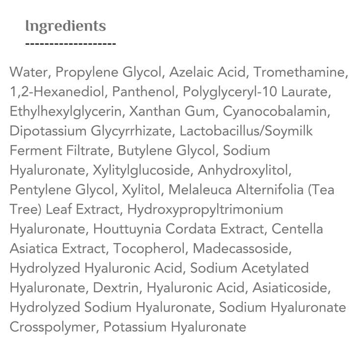 VT Cosmetics Azelaic Acid Cica Exosome - 30ml | في تي كوزمتيك سيوم أزليك اسيد - 30 مل