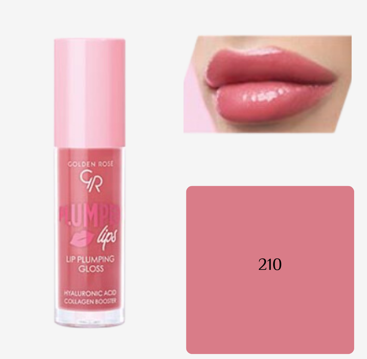 GOLDEN ROSE Plumped Lips Lip Plumping Gloss | كولدن روز غلوس و مالئ للشفاه