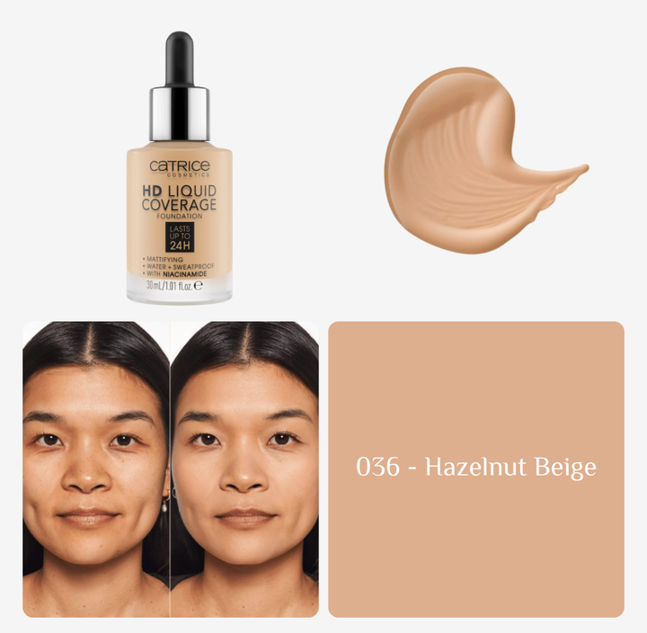 Catrice Hd Liquid Coverage Foundation | كاتريس كريم أساس بتغطية عالية