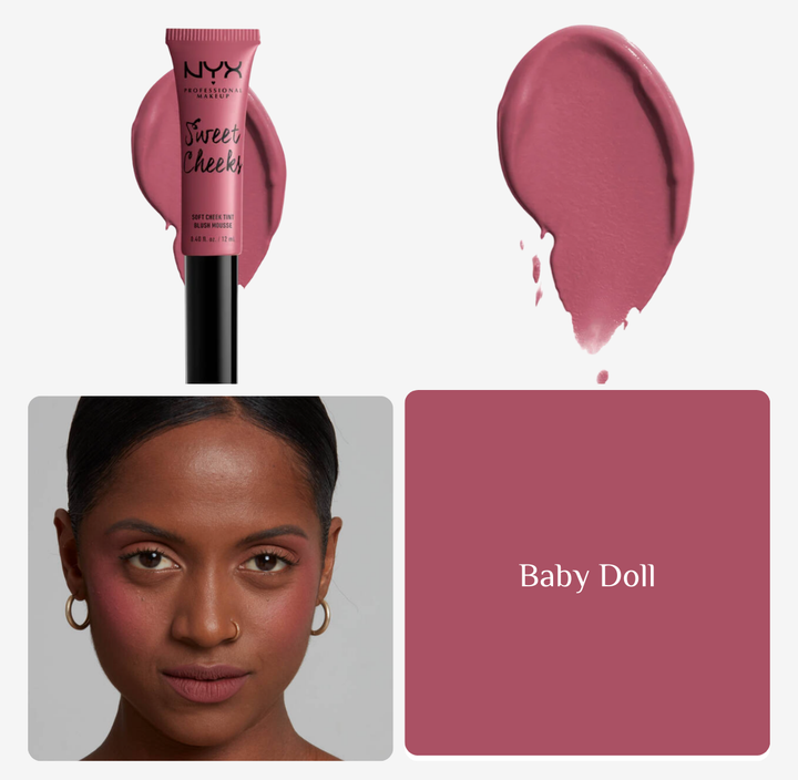 nyx Sweet Cheeks Soft Cheek Tint  Blush Mousse - 12ml | ان واي اكس بلاش كريمي - 12 مل