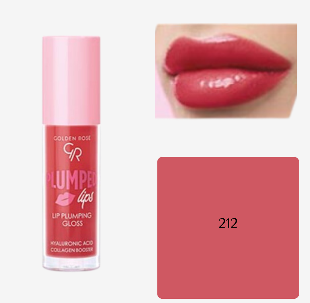 GOLDEN ROSE Plumped Lips Lip Plumping Gloss | كولدن روز غلوس و مالئ للشفاه