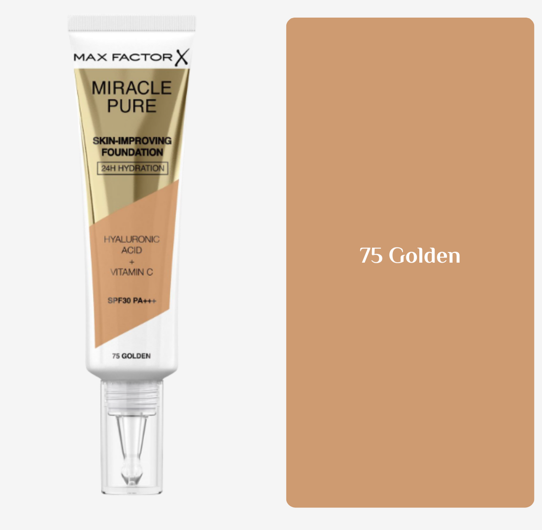 MAXFACTOR MIRACLE PURE foundation SPF30 | ماكس فاكتر كريم أساس مع spf30