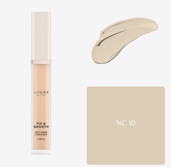 JVONE MILANO Fix & Smooth Matt Liquid Concealer - 8ml | جيفون ميلانو كونسيلر مات - 8 مل