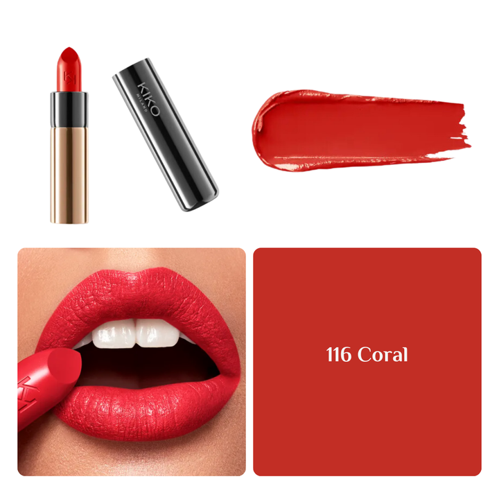 KIKO Gossamer Emotion Creamy Lipstick - 3.5g | كيكو أحمر شفاه كريمي لامع - 3.5 غرام