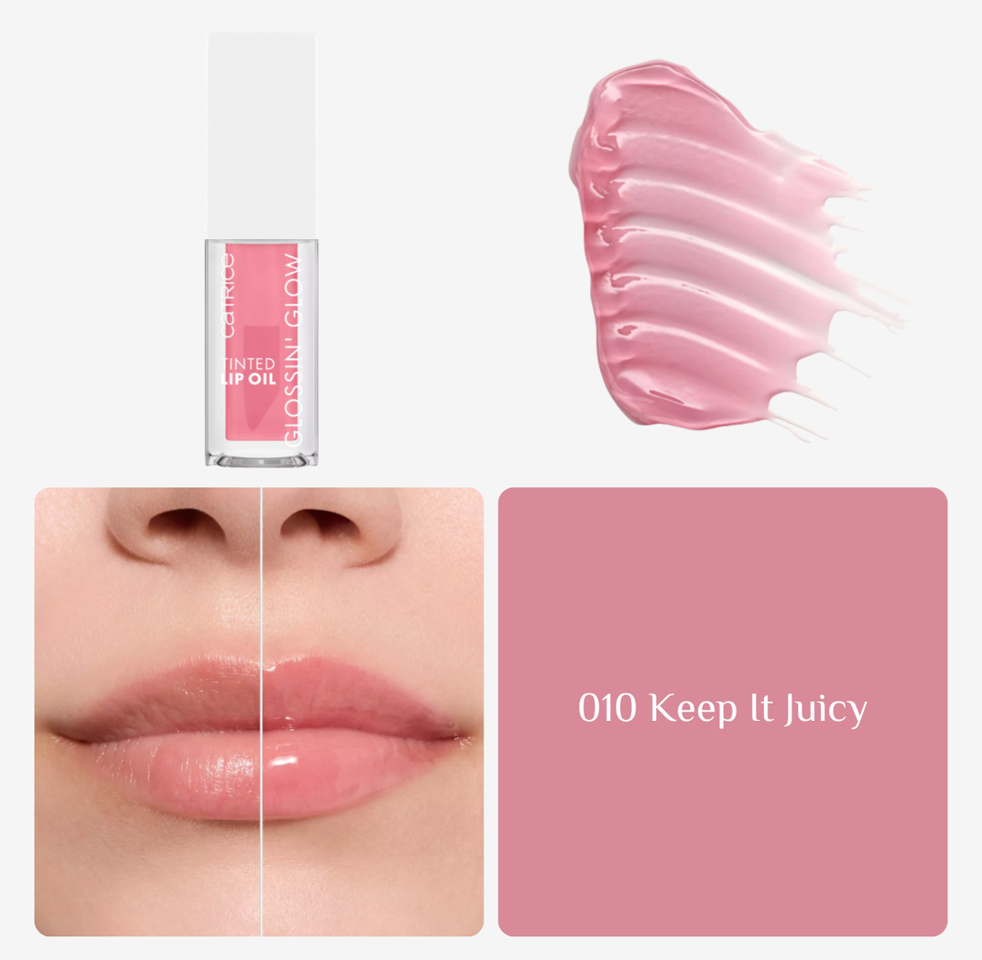 Catrice Lip Oil l Glossin Glow Tinted - 4ml | كاتريس زيت مرطب للشفاه - 4 مل