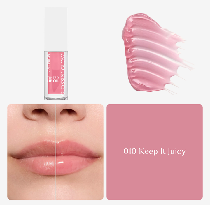 Catrice Lip Oil l Glossin Glow Tinted - 4ml | كاتريس زيت مرطب للشفاه - 4 مل