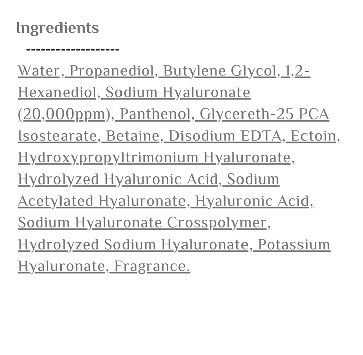 heimish HYALURONIC ACID 2% HYDRATING SERUM - 35ml | هيميش سيروم مرطب للوجه بالهيالورونيك اسيد 2% - 35 مل