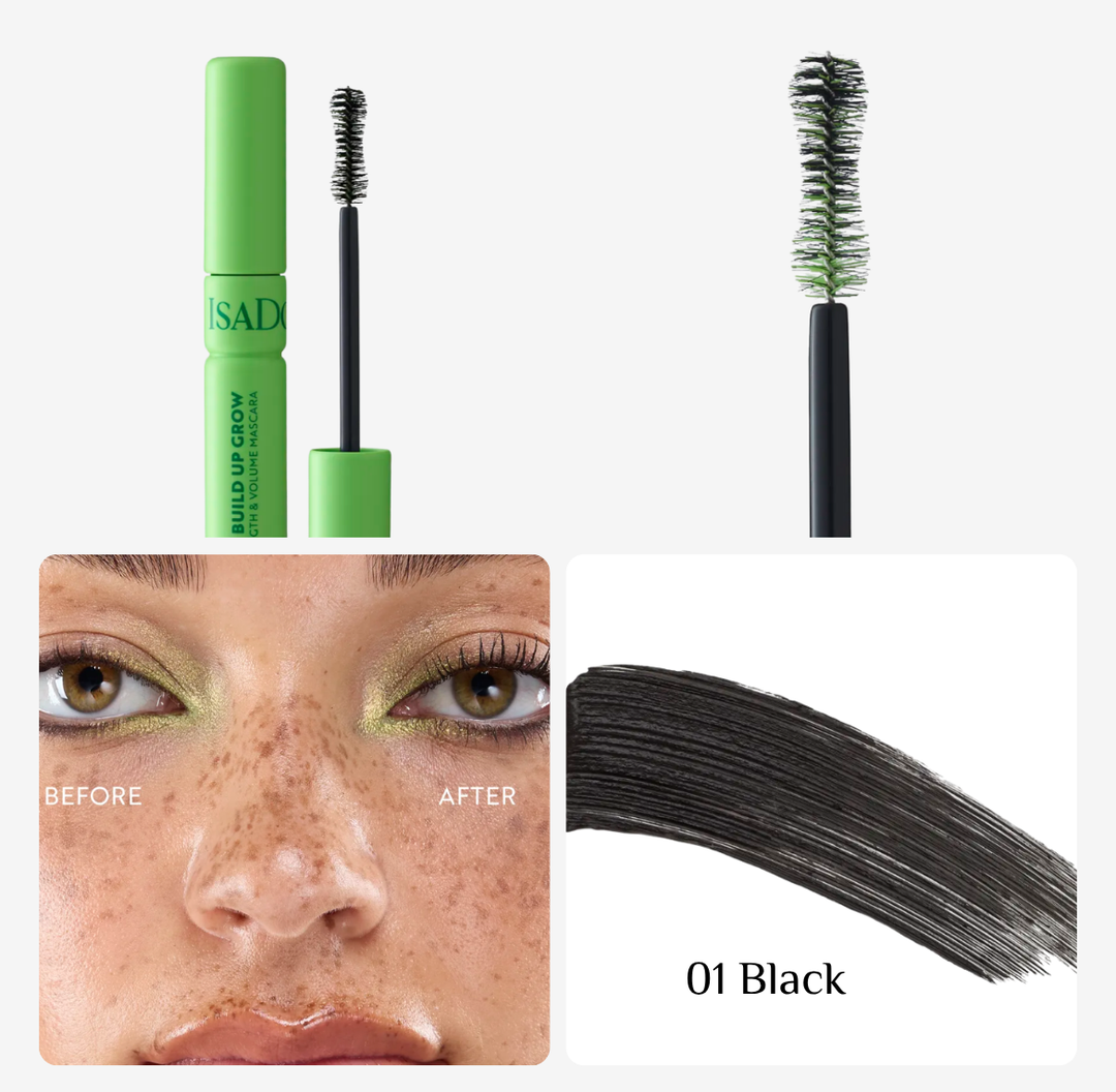 Isadora The Build Up Grow Length & Volume Mascara - 10ml | ماسكارا مكثفة و مطولة للرموش - 10 مل