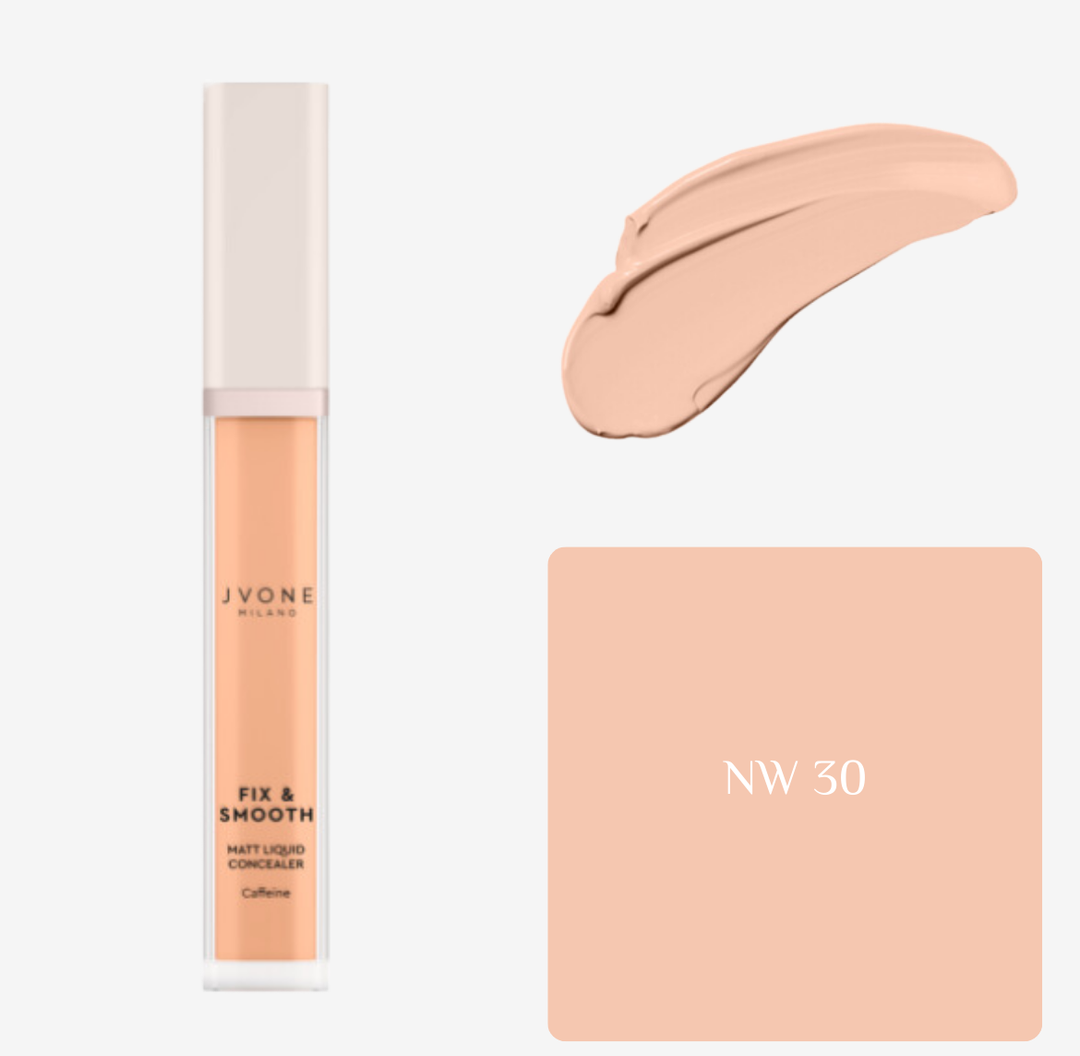 JVONE MILANO Fix & Smooth Matt Liquid Concealer - 8ml | جيفون ميلانو كونسيلر مات - 8 مل