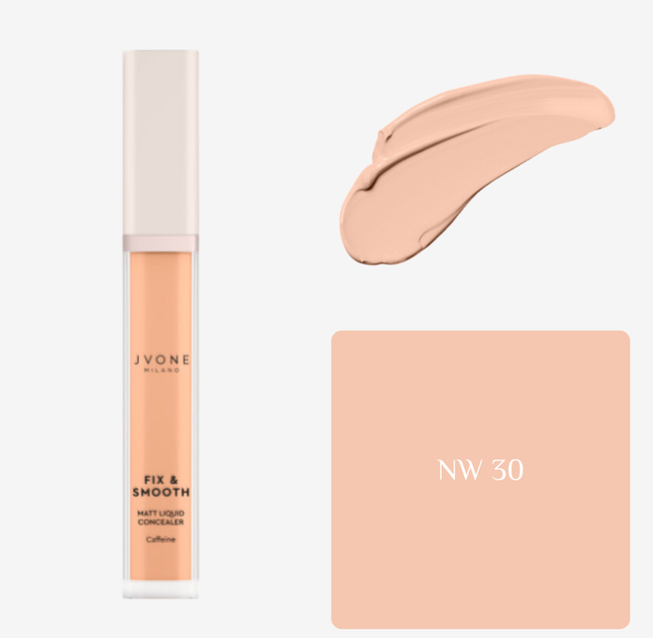JVONE MILANO Fix & Smooth Matt Liquid Concealer - 8ml | جيفون ميلانو كونسيلر مات - 8 مل