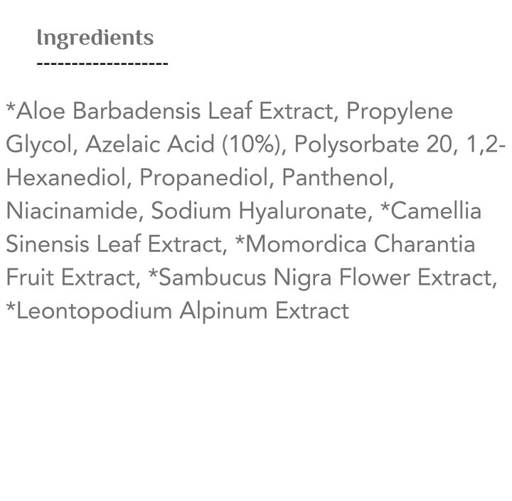 COS DE BAHA Azelaic Acid 10% Serum - 30ml | كوز دي باها سيروم ازليك اسيد 10% - 30 مل