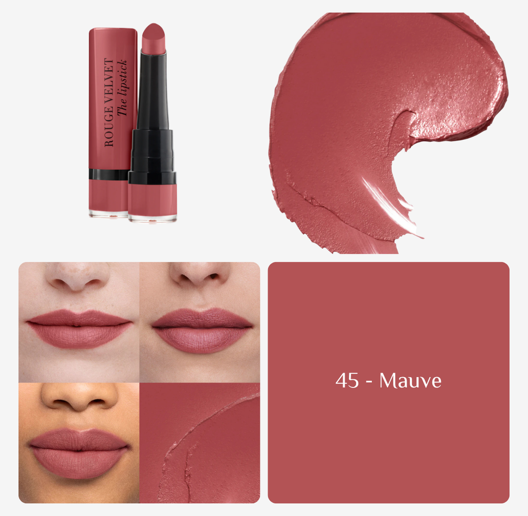 BOURJOIS Rouge Velvet The Lipstick matte | برجوا أحمر شفاه مات