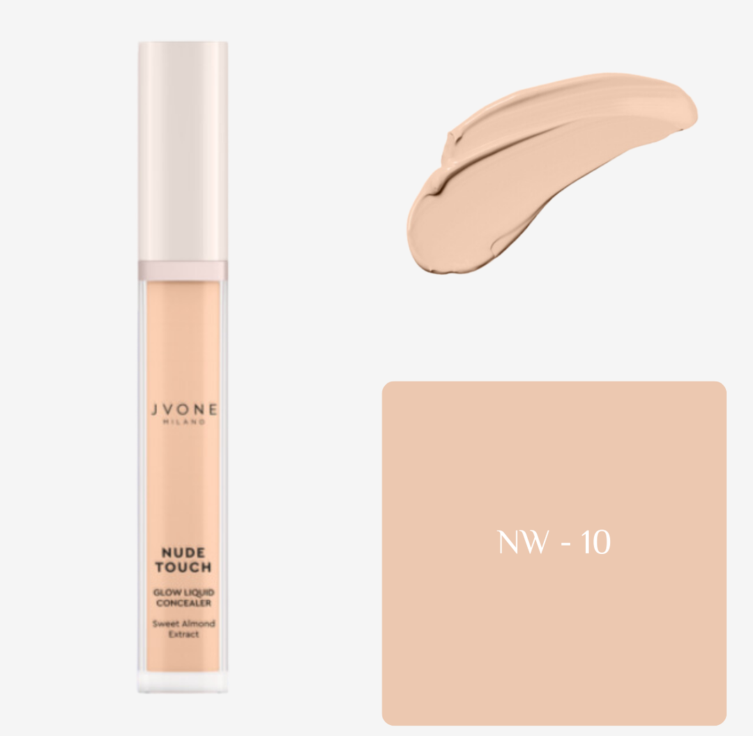 JVONE MILANO Nude Touch Glow Liquid Concealer - 7ml | جيفون ميلانو كونسيلر مضيئ بتأثير طبيعي - 7 مل
