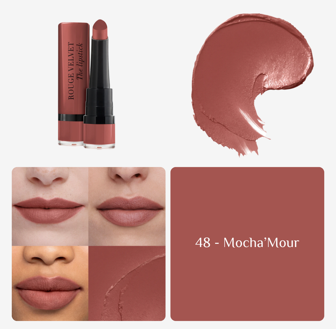 BOURJOIS Rouge Velvet The Lipstick matte | برجوا أحمر شفاه مات