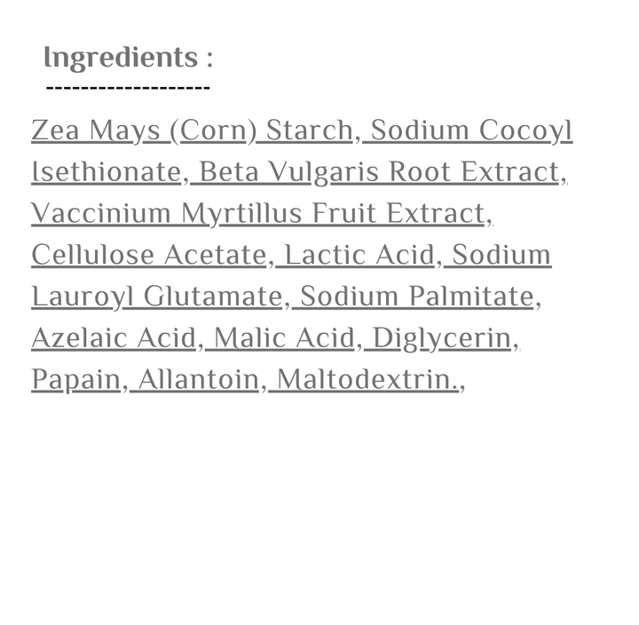 maru.derm Gentle Exfoliating Fruit Enzyme Powder Peeling - 2gx30pcs | مارو.ديرم بودرة تقشير خفيفة بانزيمات الفواكه - 2 غرامx 30 قطعة