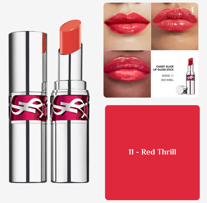 Yves Saint Laurent Candy Glaze Glossy Shine Lip Gloss Stick - 3.2g | ايف سان لوران جلوس للشفاه - 3.2 غرام