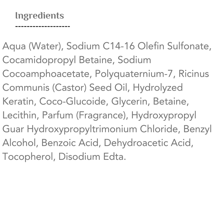 RoseBaie Shampoo Keratin & Castor Oil - 500ml | روزباي شامبو بزيت الخروع و الكيراتين - 500 مل