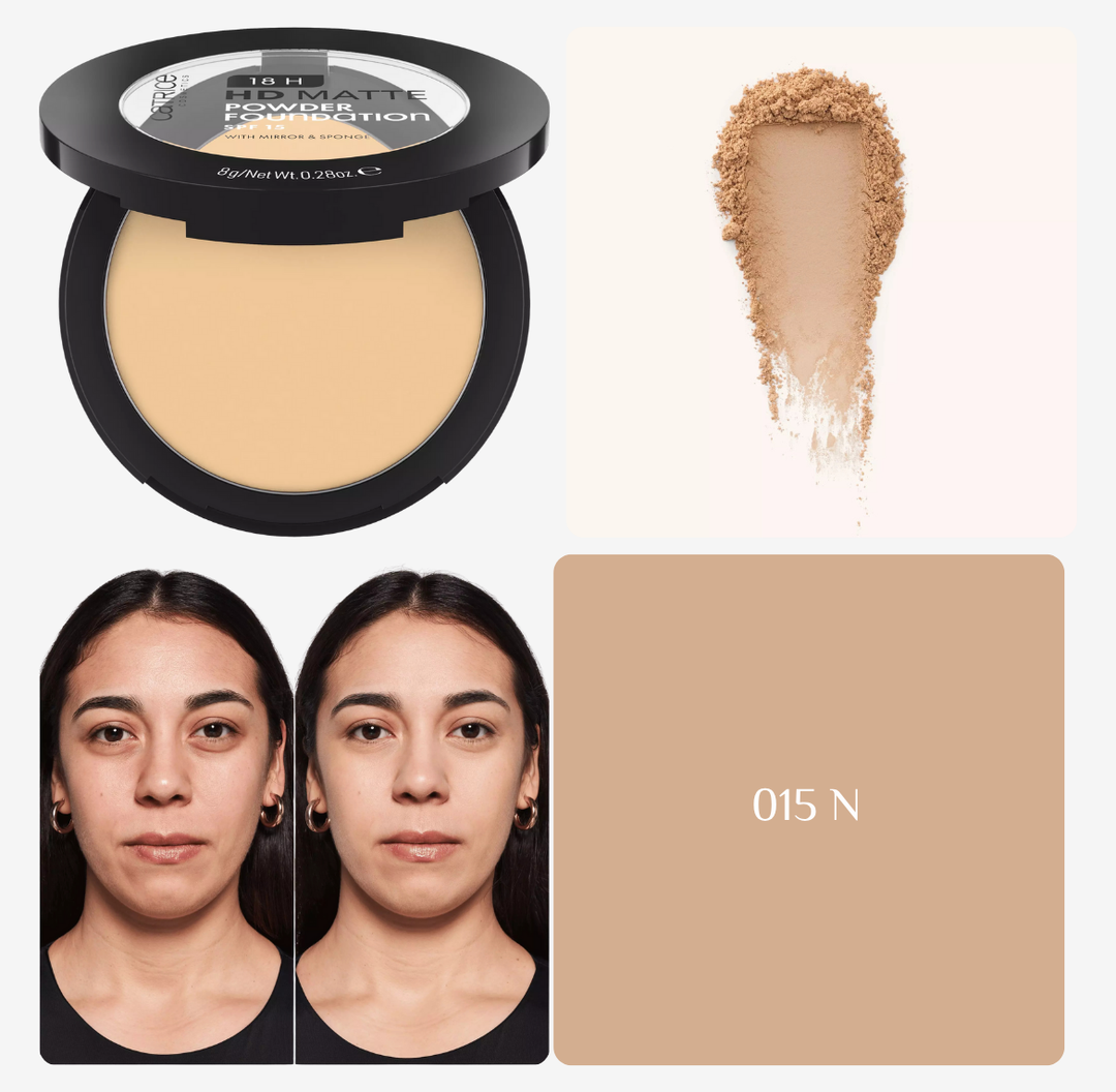 Catrice 18H Hd Matte Powder Foundation | كاتريس بودرة أساس مضغوطة