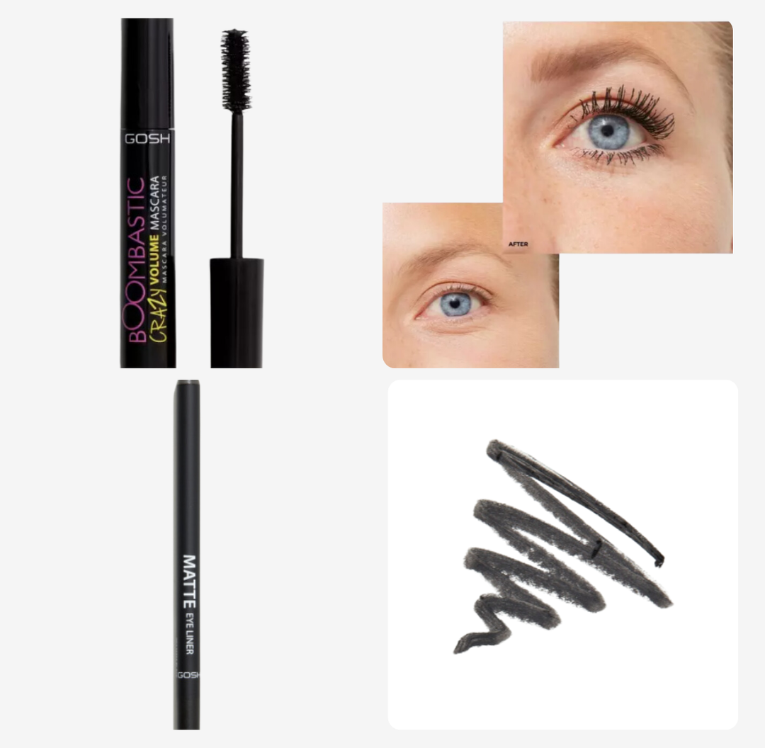 Gosh Offer Boombastic Crazy Mascara + Matte Eye Liner | عرض جوش ماسكارا + ايلاينر مات