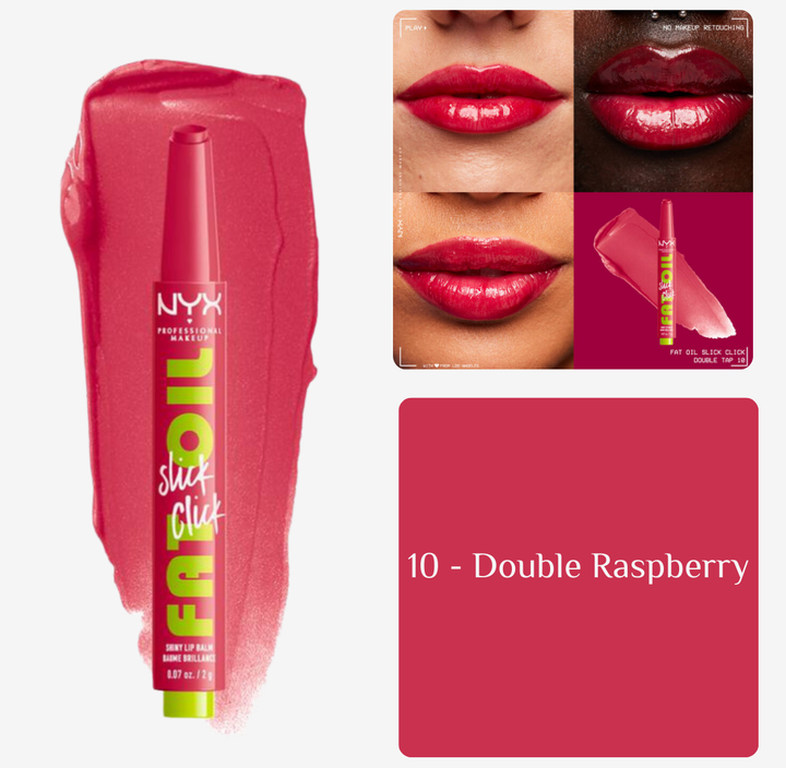 NYX Fat Oil Slick Click Tinted Lip Balm - 2g | ان واي اكس مرطب شفاه مع لون - 2 غرام