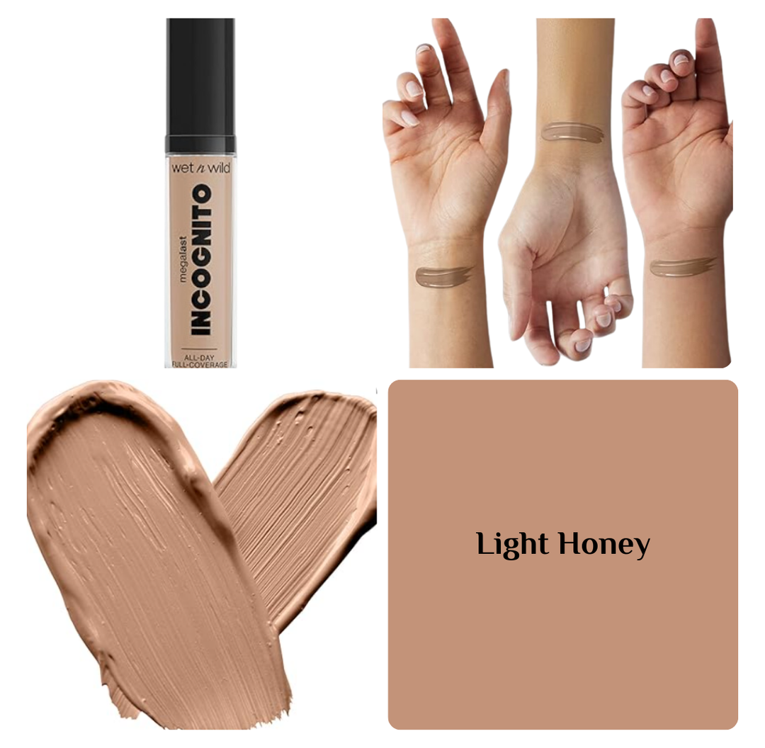 wet n wild MEGA LAST INCOGNITO ALL-DAY FULL COVERAGE CONCEALER - 5.5ml | ويت ان وايلد كونسيلر بتغطية عالية يدوم طوال اليوم - 5.5 مل