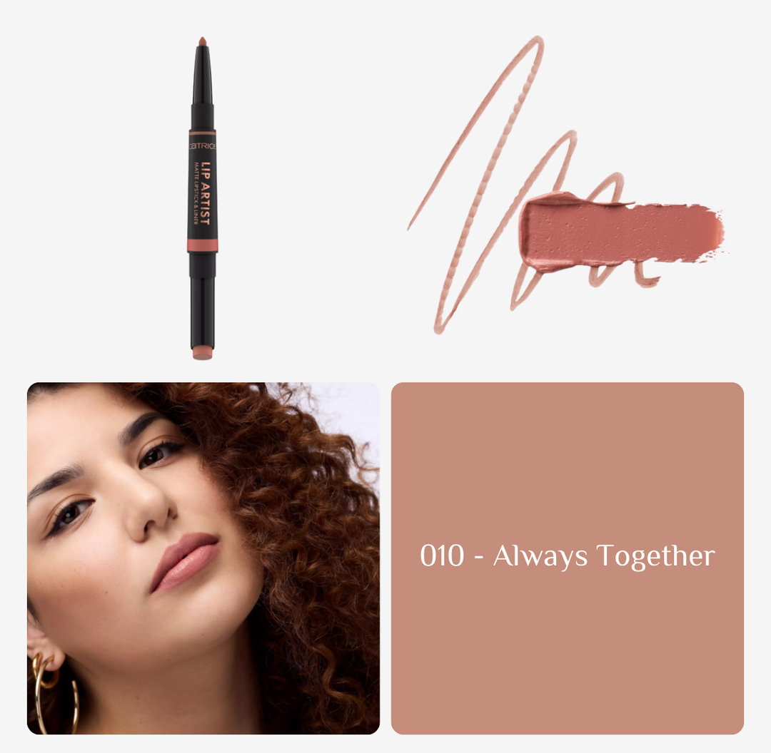 Catrice Lip Artist Matte Lipstick & Liner - 1.74g | كاتريس أحمر شفاه وقلم تحديد 2 في 1 - 1.74 غرام