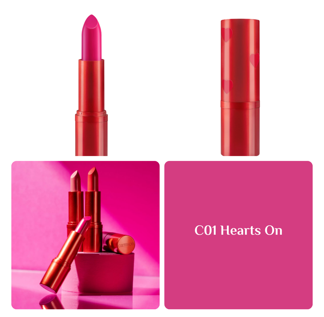 Catrice HEART AFFAIR Full Shine Lipstick - 3.8g | كاتريس أحمر شفاه كريمي - 3.8 غرام