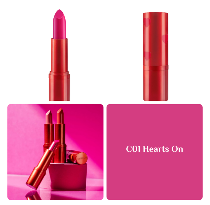 Catrice HEART AFFAIR Full Shine Lipstick - 3.8g | كاتريس أحمر شفاه كريمي - 3.8 غرام