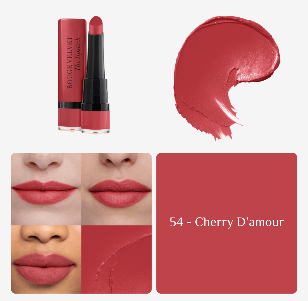 BOURJOIS Rouge Velvet The Lipstick matte | برجوا أحمر شفاه مات