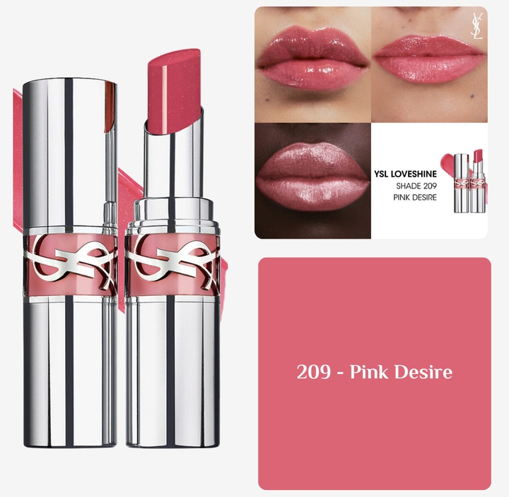 Yves Saint Laurent LoveShine High-Shine Caring Lipstick - 3.2g | ايف سان لوران أحمر شفاه لامع - 3.2 غرام