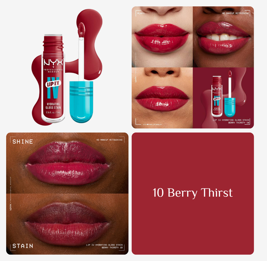 NYX Lip I.V Hydrating Gloss serum - 5ml | ان واي اكس جلوس للشفاه - 5 مل