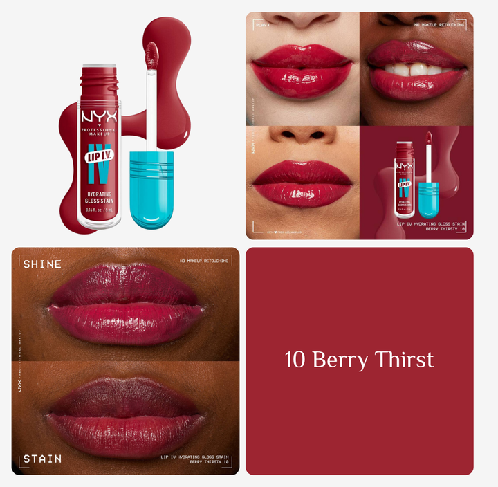 NYX Lip I.V Hydrating Gloss serum - 5ml | ان واي اكس جلوس للشفاه - 5 مل