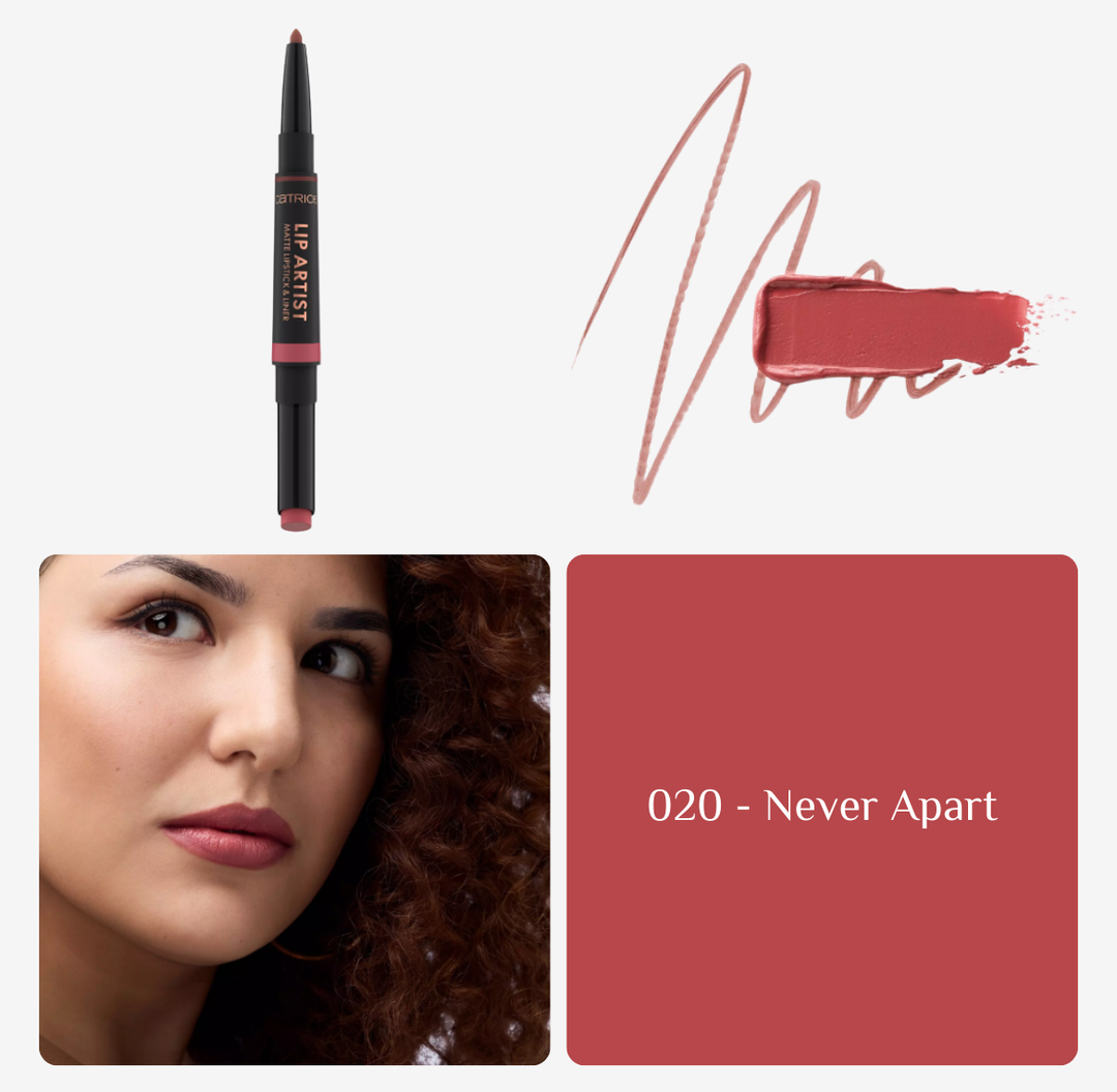 Catrice Lip Artist Matte Lipstick & Liner - 1.74g | كاتريس أحمر شفاه وقلم تحديد 2 في 1 - 1.74 غرام