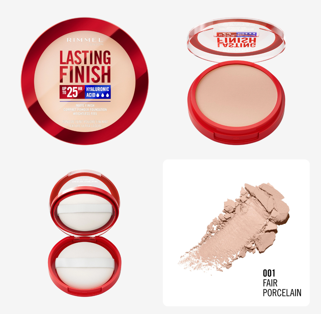 RIMMEL Lasting Finish Compact Powder Foundation - 7g | ريميل بودرة أساس بتغطية عالية - 7 غرام