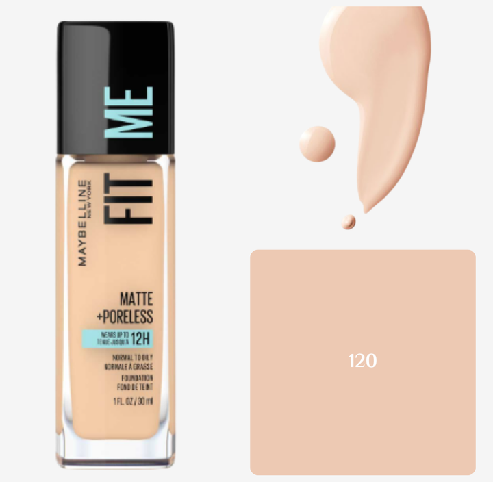 MAYBELLINE Fit Me Foundation Normal To Oily 16h SPF22 - 30ml | ميبيلين كريم أساس للبشرة الدهنية spf22 - 30 مل