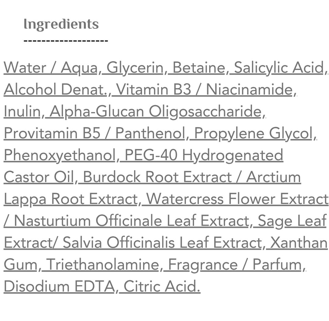 REVOX Just Salicylic Acid 2% Clarifying Toner - 250ml | ريفوكس تونر الساليسيلك اسيد 2% المنقي - 250 مل