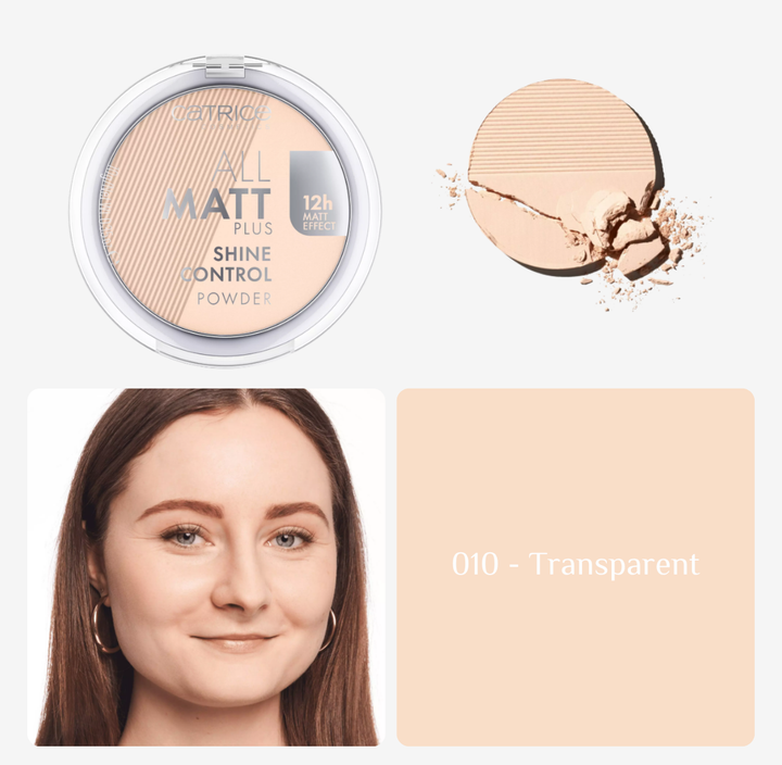 Catrice Powder All Matt Plus - 10g | كاتريس بودرة مضغوطة مات - 10 غرام