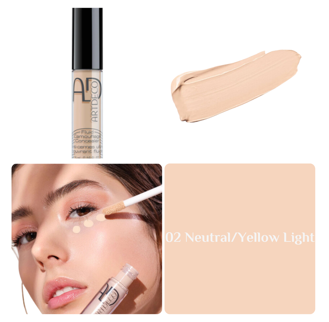 ARTDECO Fluid Camouflage Concealer - 5ml | ارتديكو كونسيلر سائل بتغطية عالية - 5 مل