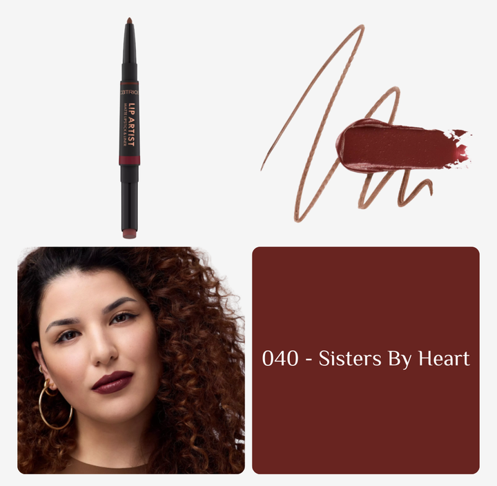 Catrice Lip Artist Matte Lipstick & Liner - 1.74g | كاتريس أحمر شفاه وقلم تحديد 2 في 1 - 1.74 غرام