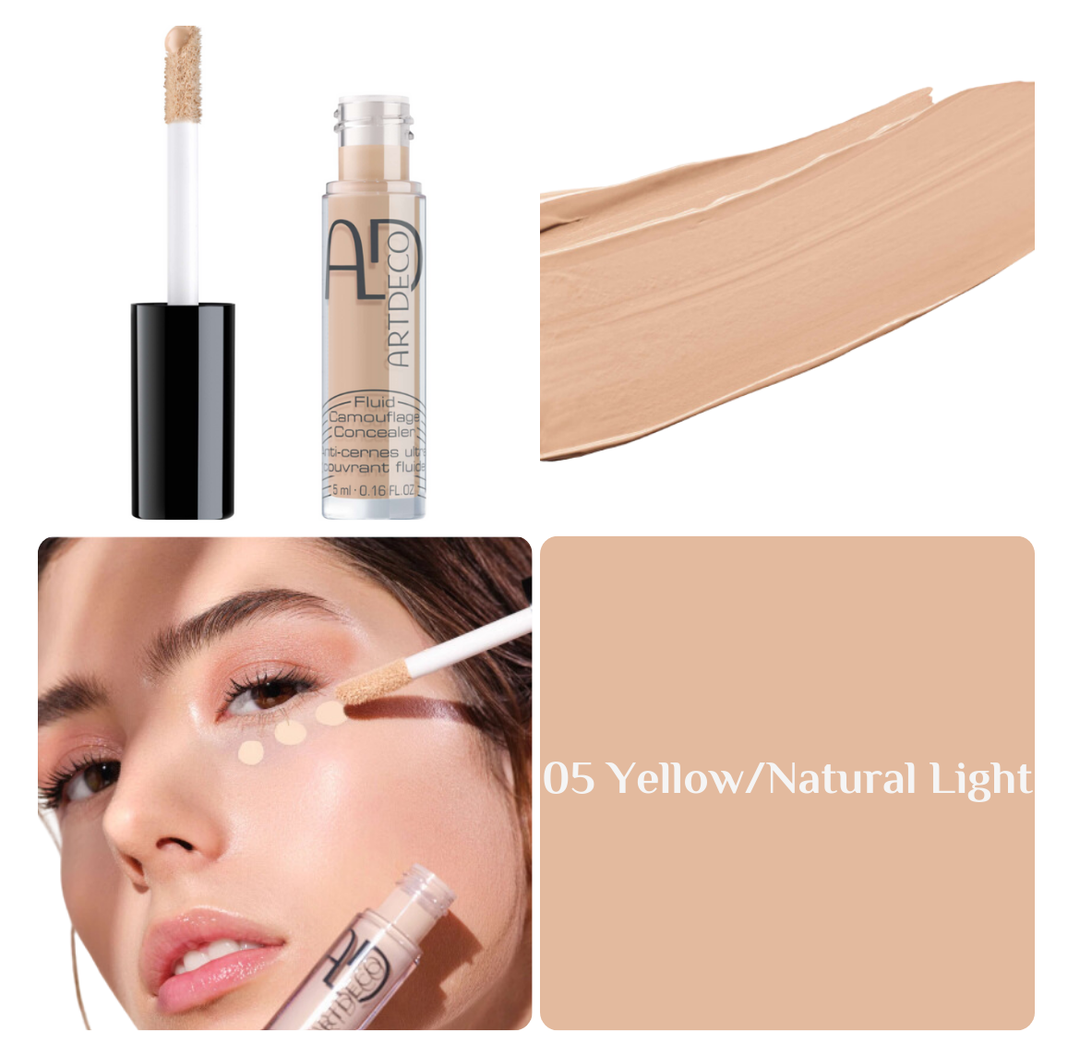 ARTDECO Fluid Camouflage Concealer - 5ml | ارتديكو كونسيلر سائل بتغطية عالية - 5 مل